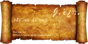 Jósa Ábel névjegykártya