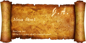 Jósa Ábel névjegykártya