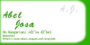 abel josa business card